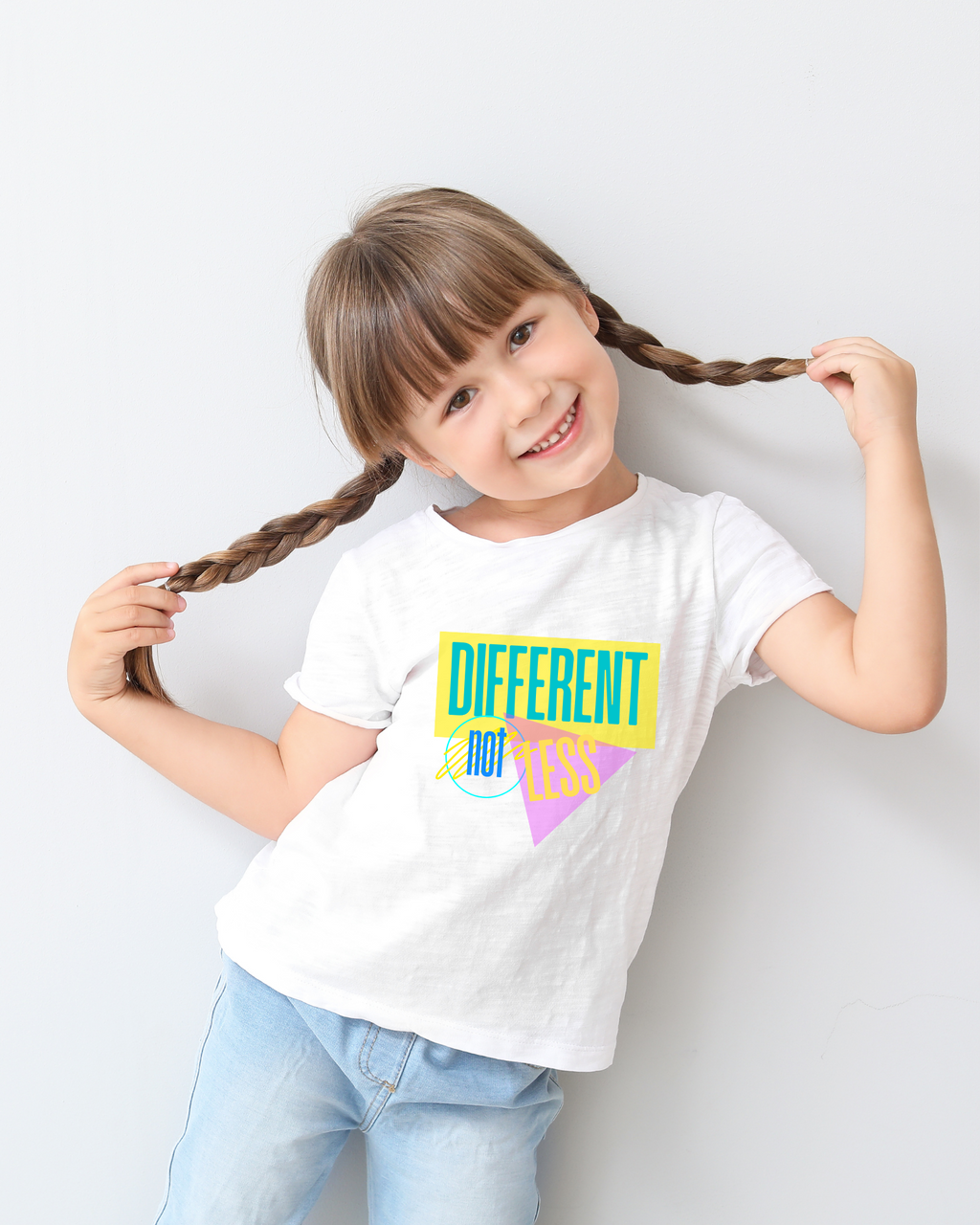 Different Not Less Tee- Retro