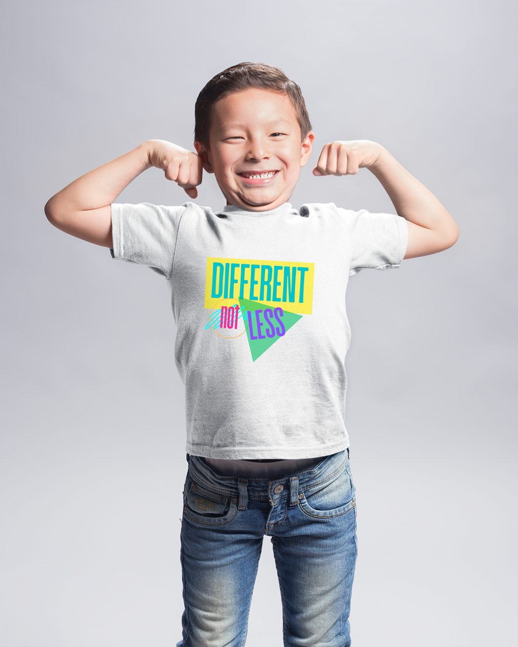 Different Not Less Tee- Retro