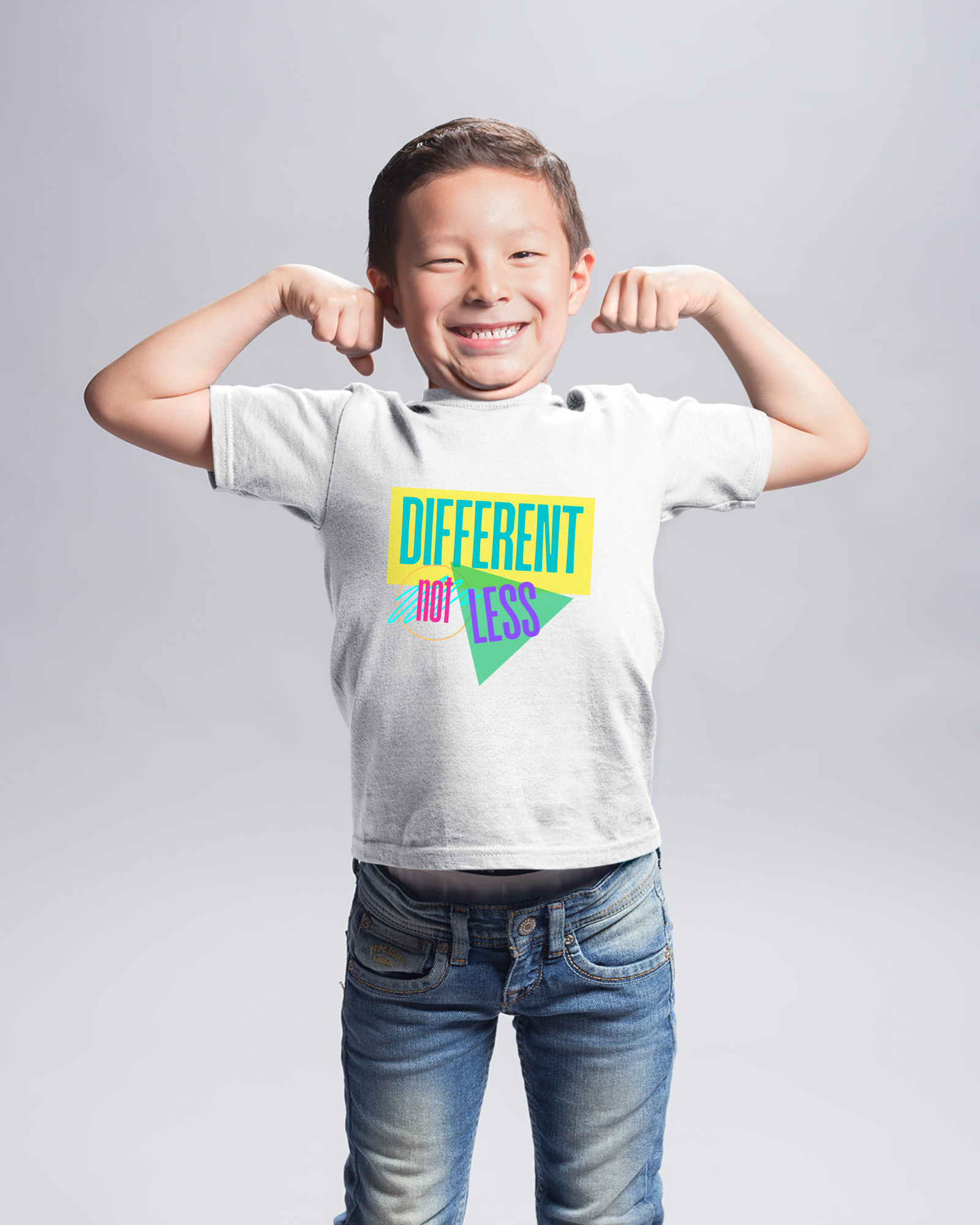 Different Not Less Tee- Retro